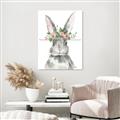 Picture of Floral Bunny _GroupedProduct_Rectangle_Portrait_Unframed_Print_Only_
