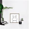 Picture of Sketch Animal  IV _GroupedProduct_Square_Canvas_Framed_