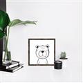 Picture of Sketch Animal V _GroupedProduct_Square_Canvas_Framed_