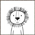 Picture of Sketch Animal  I _GroupedProduct_Square_Canvas_Framed_