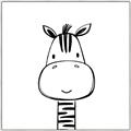 Picture of Sketch Animal  II  _GroupedProduct_Square_Canvas_Framed_