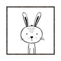 Picture of Sketch Animal  VII _GroupedProduct_Square_Canvas_Framed_