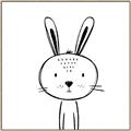 Picture of Sketch Animal  VII _GroupedProduct_Square_Canvas_Framed_