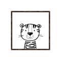 Picture of Sketch Animal  III _GroupedProduct_Square_Canvas_Framed_