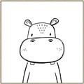 Picture of Sketch Animal  IV _GroupedProduct_Square_Canvas_Framed_