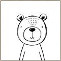 Picture of Sketch Animal V _GroupedProduct_Square_Canvas_Framed_