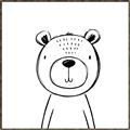 Picture of Sketch Animal V _GroupedProduct_Square_Canvas_Framed_