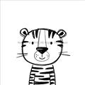 Picture of Sketch Animal  III _GroupedProduct_Square_Unframed_Print_Only_