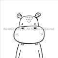 Picture of Sketch Animal  IV _GroupedProduct_Square_Unframed_Print_Only_