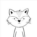 Picture of Sketch Aminal VI _GroupedProduct_Square_Unframed_Print_Only_